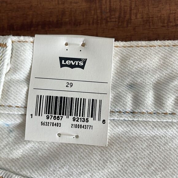 NWT Levi’s 501 Original Cutoff High-Rise Denim Short Snow Women Size 29 - Picture 5 of 8